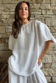 Randles Puff Sleeve Blouse White